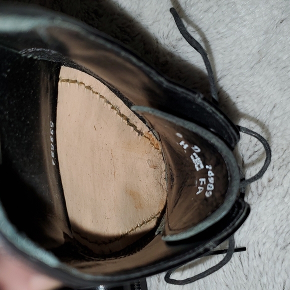 FLORSHEIM Men's Retro Dressy Black Oxford Lace-up Shoes - Toe Cap Style - Sz 9D - Picture 15 of 15